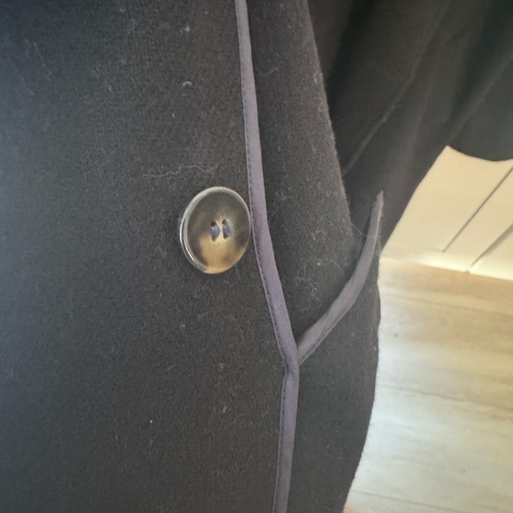 Sezane Wool-blend Black Coat - Picture 3 of 10